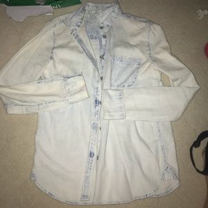 american eagle button up